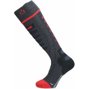 Lenz Heat Sock 5.1 Toe Cap Regular Fit - anthracite/red 35-38